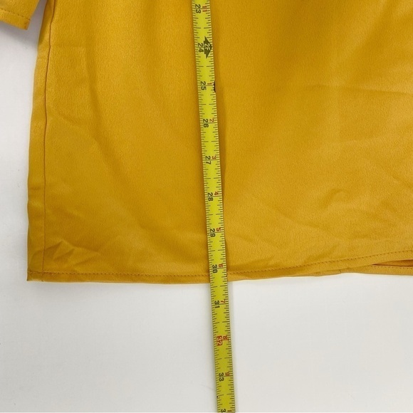 More To Come Jewel Deep V Dress in Marigold Size XXS - Picture 14 of 14